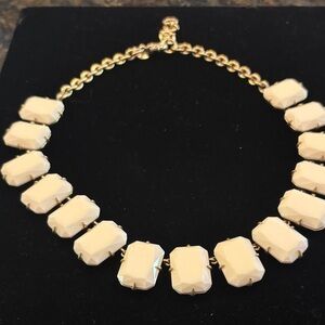 J. Crew Gold and Cream Statement Necklace